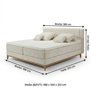 Boxspringbett, Lima, 180x200 cm