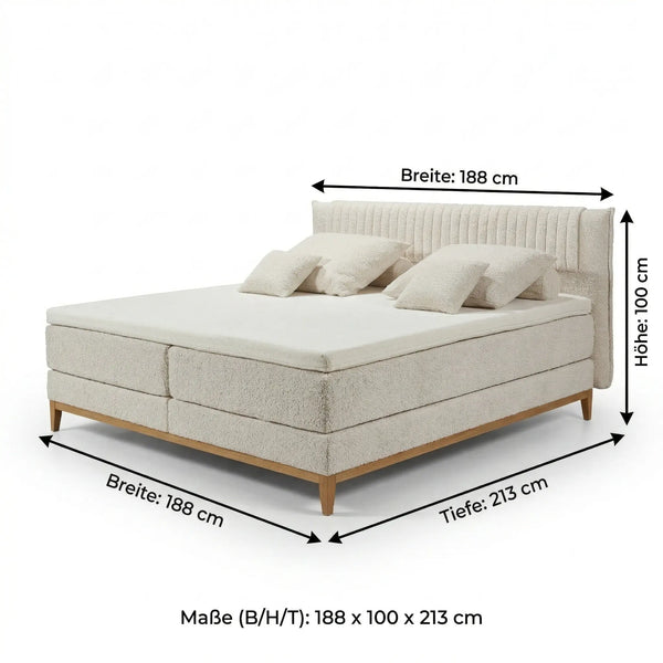 Boxspringbett, Lima, 180x200 cm