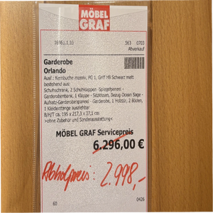 Garderobe „Orlando" – massive Kernbuche für den Flur