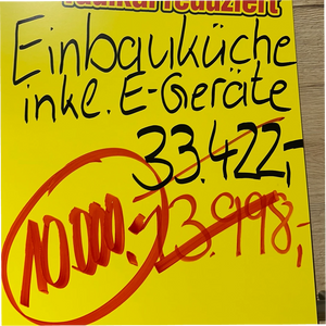 Einbauküche in U-Form inkl. E-Geräte – Ausstellungsstück