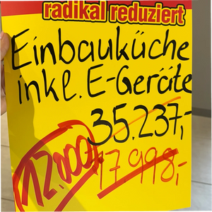 Inselküche – Cashmere-Grau matt & Eiche-Optik inkl. Siemens- & Bauknecht-Geräten