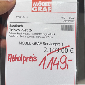 Esstisch Triovo „Set 2" – ein Esstisch, der zum Mittelpunkt wird