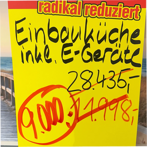 Einbauküche „Manhattan" in L-Form inkl. E-Geräte – Ausstellungsstück