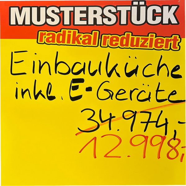 Küche Nordic Musterküche – Landhausküche in Schiefergrau matt inkl. E-Geräten