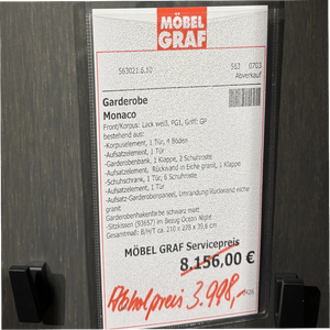 Garderobe „Monaco" – komplette Flurlösung in Lack weiß matt