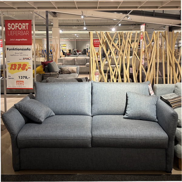 Funktionssofa „Latina" – Sofa am Tag, echtes Bett bei Nacht