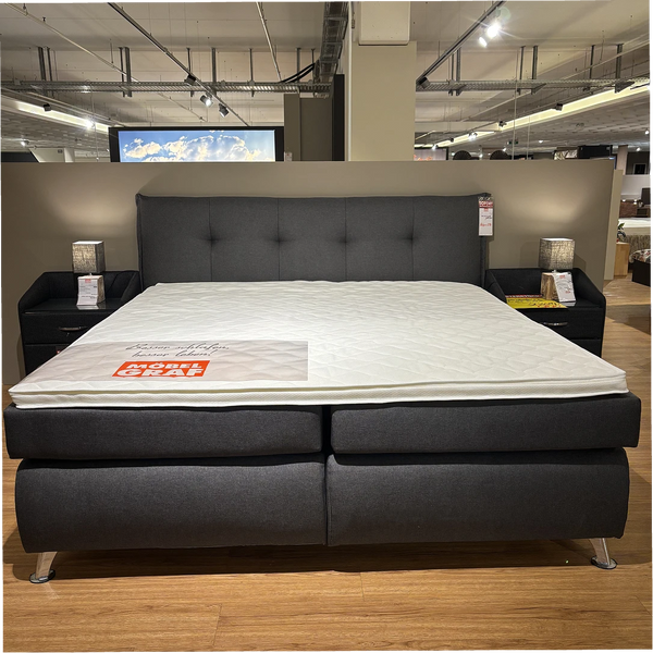 Boxspringbett in Anthrazit – Komfort, der zum Bleiben einlädt