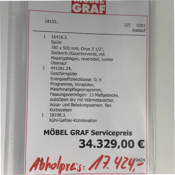 nolte U-Küche in Lindgrün & Weiß inkl. Siemens-Geräten