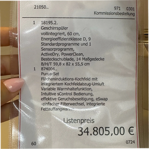 Landhaus-Musterküche in Altrosa inkl. E-Geräte (BORA Purua)