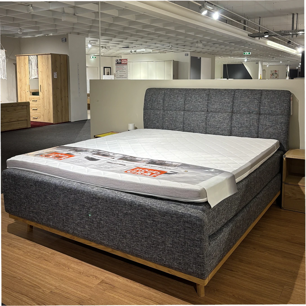 Boxspringbett Montero – Hotelkomfort mit massivem Eiche-Rahmen