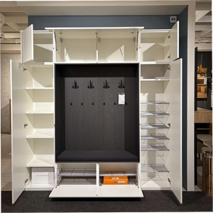 Garderobe „Monaco" – komplette Flurlösung in Lack weiß matt