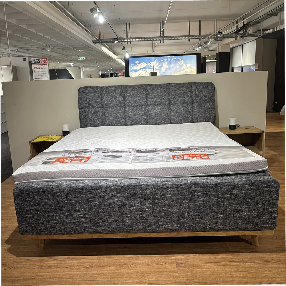 Boxspringbett Montero – Hotelkomfort mit massivem Eiche-Rahmen