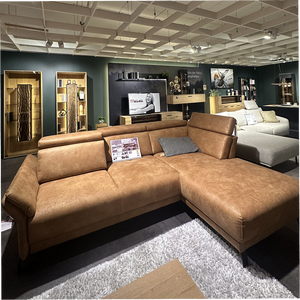 Polstergarnitur Elisa Vital in Cognac mit Boxspring-Komfort & Clubchair
