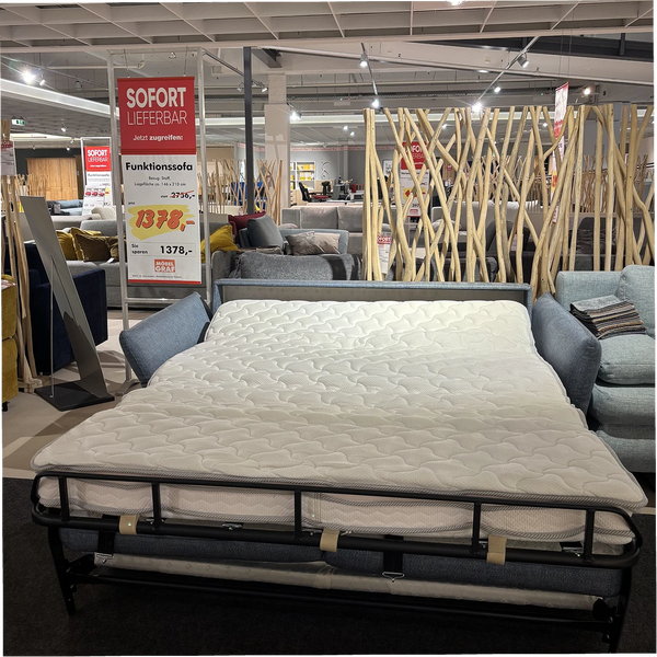 Funktionssofa „Latina" – Sofa am Tag, echtes Bett bei Nacht