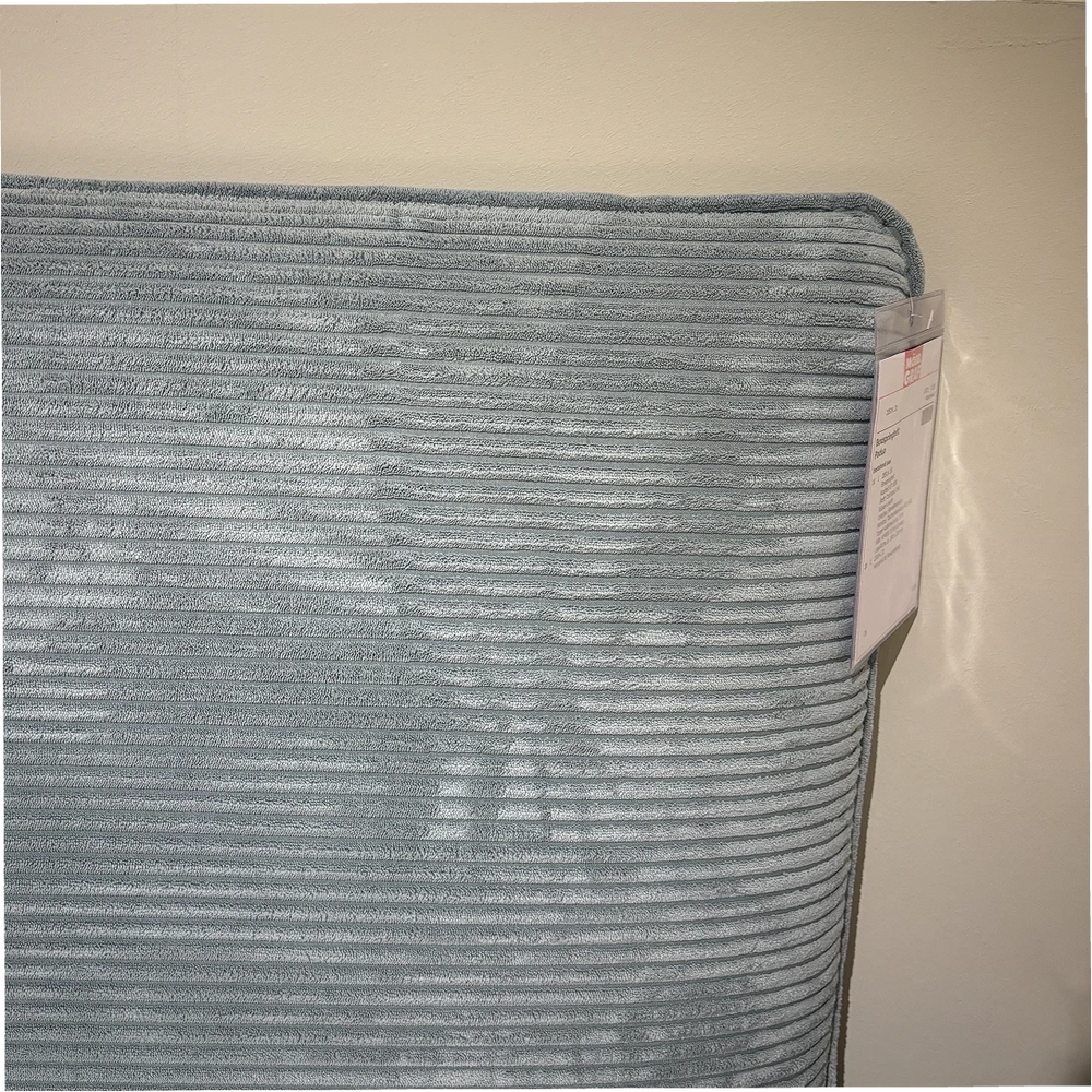 Boxspringbett Padua – kuscheliger Breitcord in trendigem Aqua