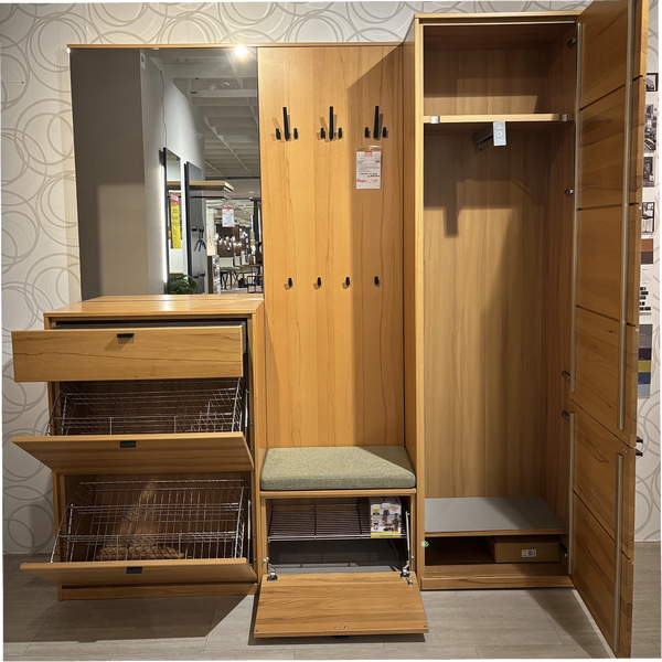 Garderobe „Orlando" – massive Kernbuche für den Flur