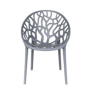 Schwarzer Stapelstuhl Lanzarote aus Kunststoff, stapelbar und witterungsbeständig