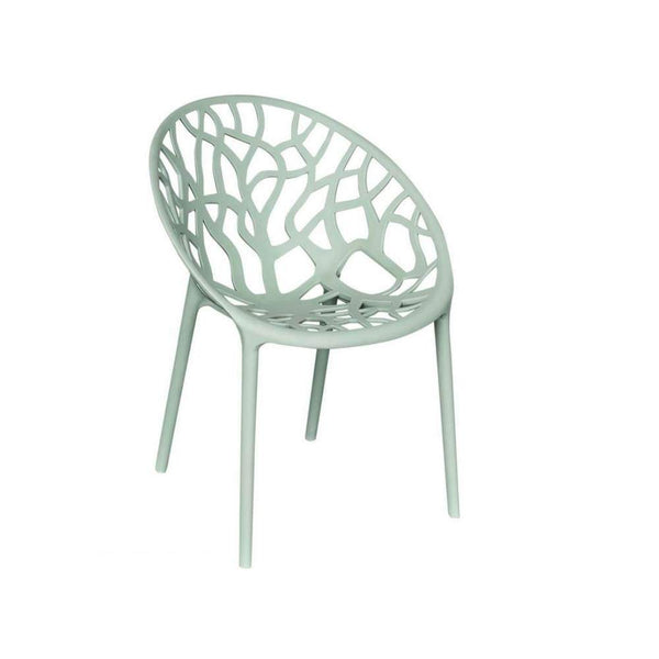 Schwarzer Stapelstuhl Lanzarote aus robustem Polypropylen, wetterbeständig und platzsparend