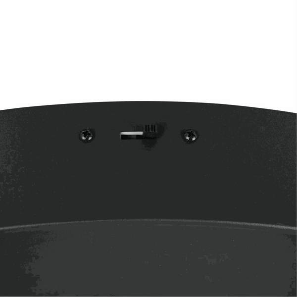 Deckenleuchte Ø50 cm LED schwenkbar nickel schwarz matt mit dimmbarer Farbtemperatur und Up-and-Down-Beleuchtung