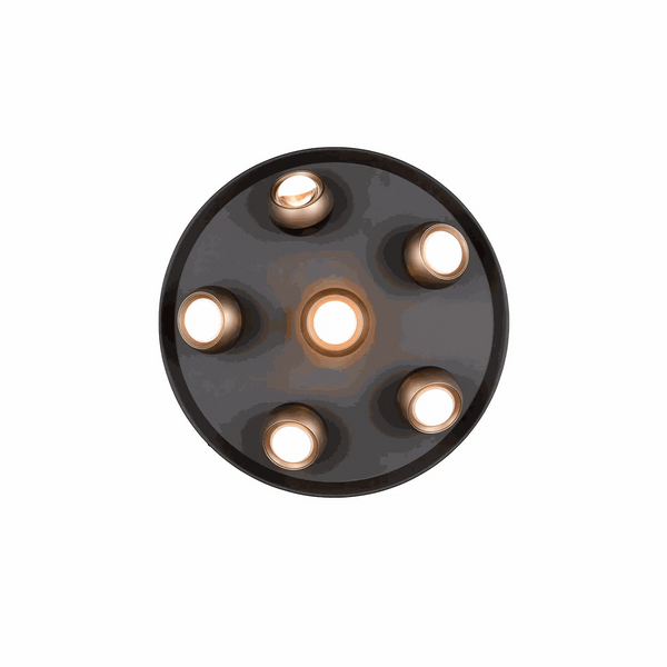 Schwenkbare Deckenleuchte 50 cm LED in schwarz matt mit dimmbarer Up-and-Down-Beleuchtung