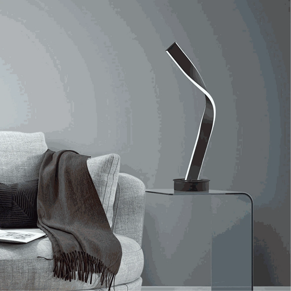 Schwarze Tischleuchte 64,5 cm mit LED und modernem Design