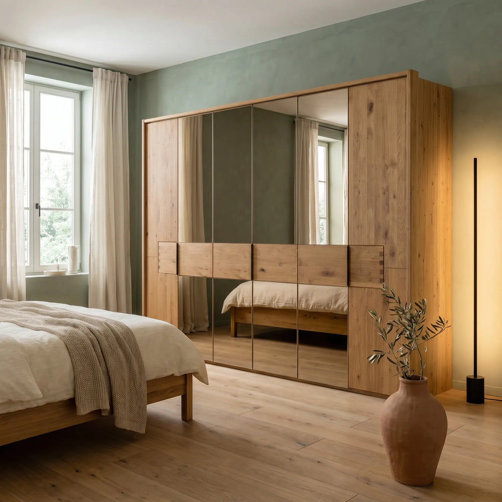 Drehtürenschrank inkl. Zusatzausstattung, Kufstein, 6-türig, 296x223x62 cm