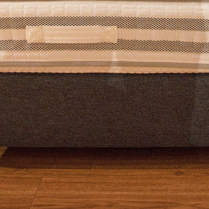 Boxspringbett Interliving 1410 in Grau 180x200 cm mit Matratze und Topper Detailansicht Material und Verarbeitung – Möbel Graf Dresden – Art.-Nr. 16892..21