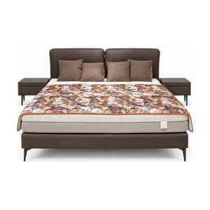 Boxspringbett Interliving 1416 Galero Punto graphit 180x200 cm mit 2 Nachtschränken freigestellt auf weißem Hintergrund – Möbel Graf Dresden – Art.-Nr. 21404..31