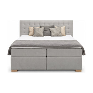 Boxspringbett Lorene Fancy Eisblau 180x200 cm mit Bettkasten und Topper freigestellt auf weißem Hintergrund – Möbel Graf Dresden – Art.-Nr. 229225.1.10