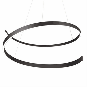 Pendelleuchte LED schwarz matt dimmbar mit 5950 Lumen und 200 cm Abhängung