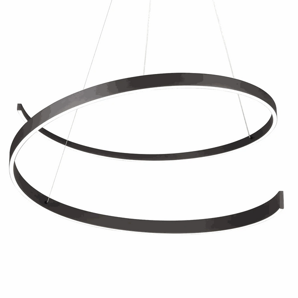 Pendelleuchte LED schwarz matt dimmbar mit 5950 Lumen und 200 cm Abhängung