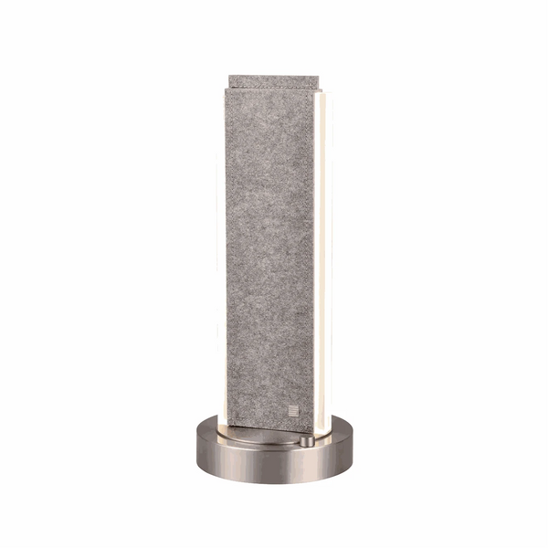 Tischleuchte 51 cm LED in nickel matt mit warmem Licht und 1500 Lumen