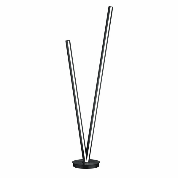 Stehleuchte 172,5 cm schwarz matt mit LED und Sensordimmer in moderner Cinque-Form