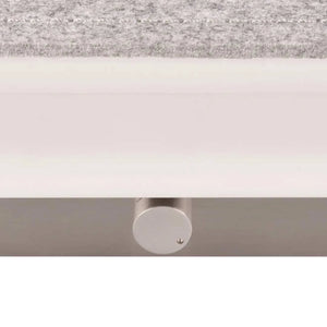 Wandleuchte 50x15 cm LED in nickel matt mit integriertem Dimmer und 2000 Lumen Lichtleistung