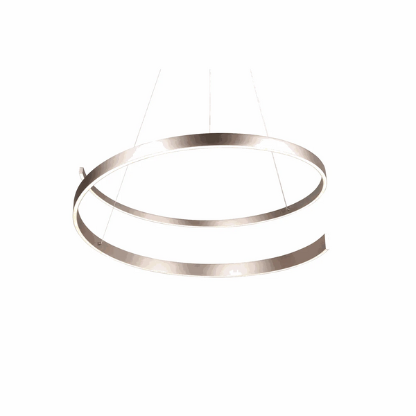 Pendelleuchte LED höhenverstellbar nickel matt dimmbar mit 5950 Lumen und 50 Watt SMD-LED-Technologie