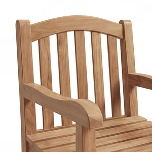 Gartensessel Carlton aus Teakholz in Sterling für Terrasse und Garten