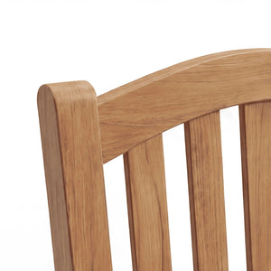 Gartensessel Carlton aus Teakholz in Sterling, natural und zeitlos für Terrasse und Garten