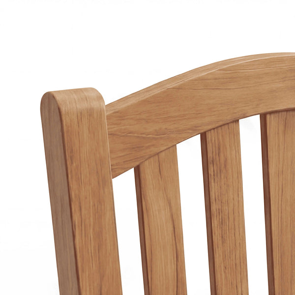 Gartensessel Carlton aus Teakholz in Sterling, natural und zeitlos für Terrasse und Garten