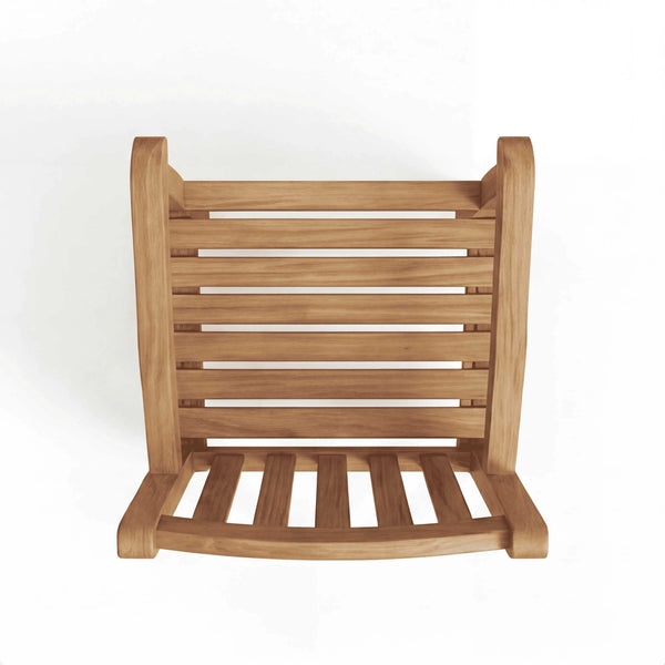 Gartensessel Carlton aus Teakholz in Sterling für Terrasse und Balkon