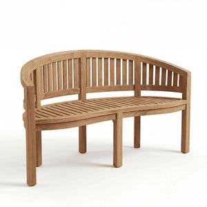 Gartenbank Dover aus Teakholz in Sterling, elegante und langlebige Sitzgelegenheit für Garten und Terrasse