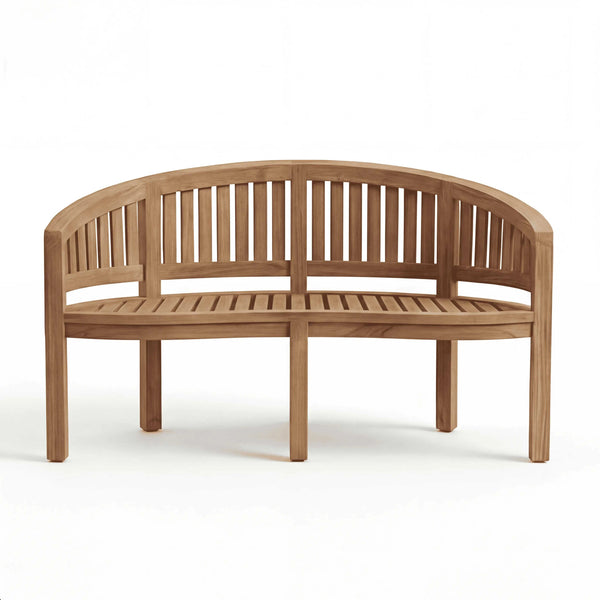 Gartenbank Dover aus Teakholz in Sterling, langlebig und elegant für Garten und Terrasse