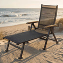 Gartenliege "Reno" mit Teak-Armlehnen