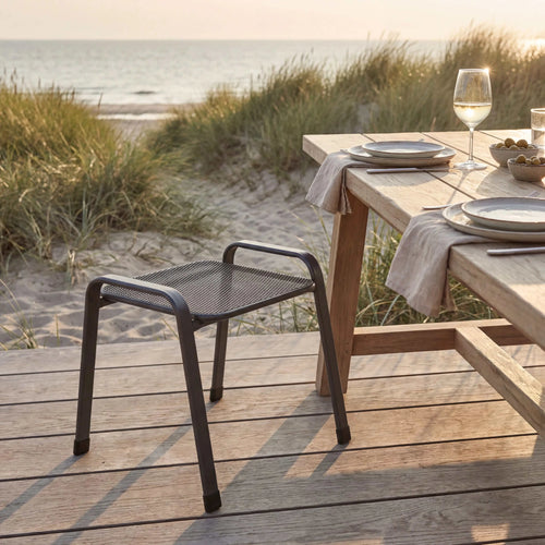 Gartenhocker "Universal" aus Streckmetall