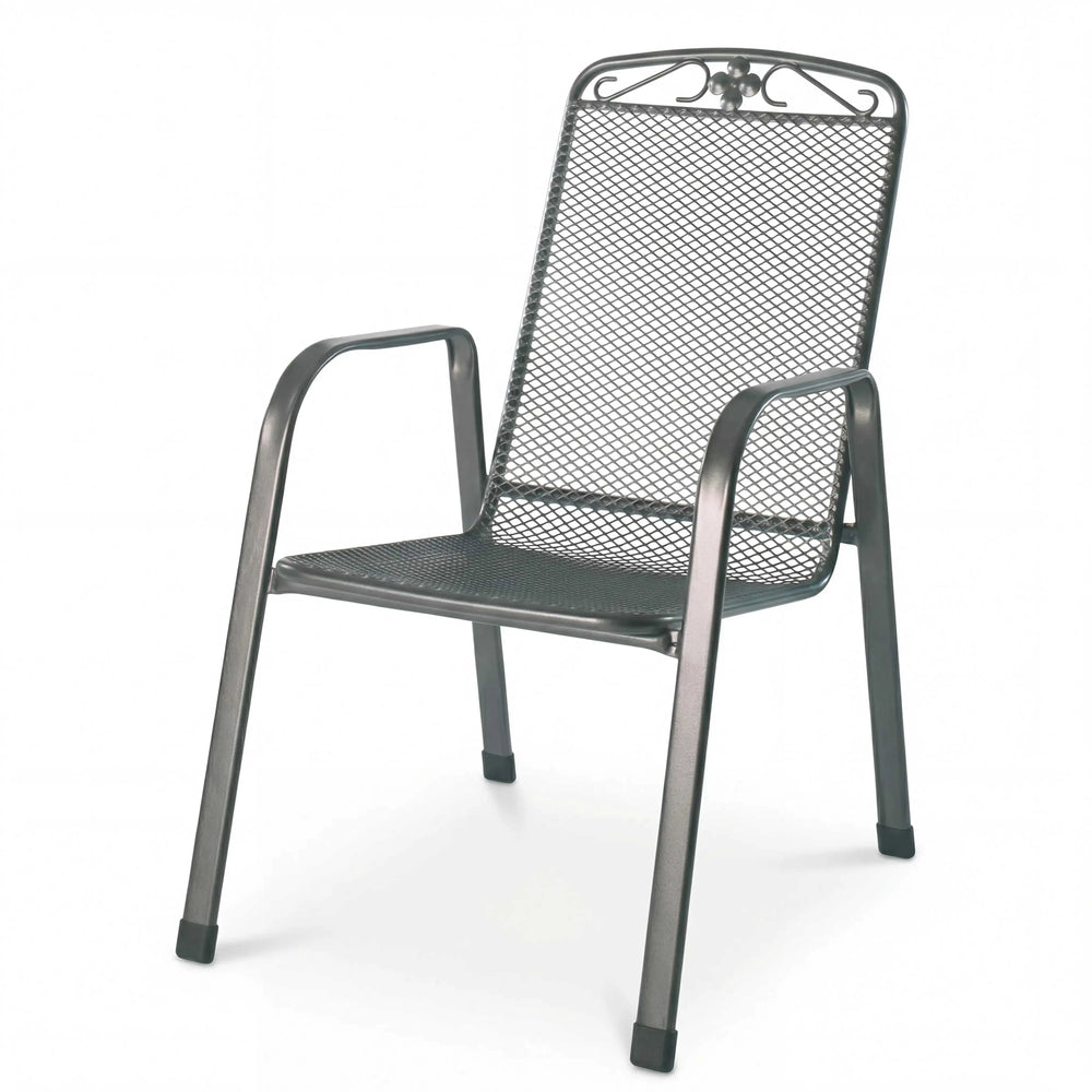 Stapelsesseln "Savoy" aus Streckmetall