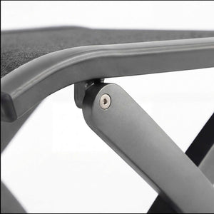 Moderner Gartenhocker Kensington mit wetterfestem Textil-Sitzfläche und Aluminiumgestell für Innen- und Außenbereich