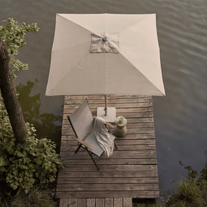 Positionsstuhl Calanda mit verstellbarer Rückenlehne und Aluminiumgestell in Charcoal für Terrasse und Garten