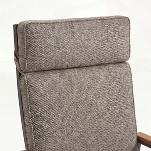 Positionsstuhl Spoga mit Aluminiumgestell, Textilene-Sitz und Teakholz-Armlehnen