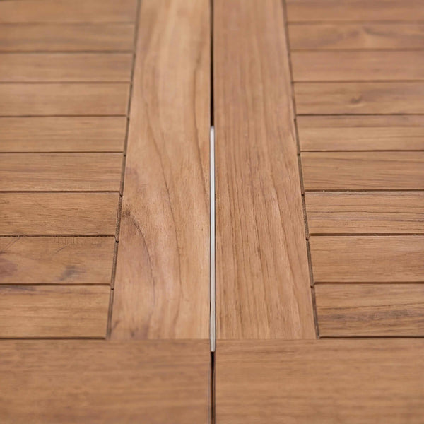 Ausziehtisch Malaga aus FSC®-zertifiziertem Teakholz mit Butterfly-Auszug, 150-210 cm lang, stabil und hochwertig