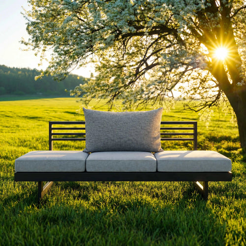 Rückenkissen New Holly mit Reißverschluss für Gartenliege, UV-resistent und schmutzabweisend, anthrazit oder weiß