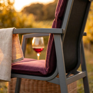 Gartenauflage Weinrot aus Polyacryl